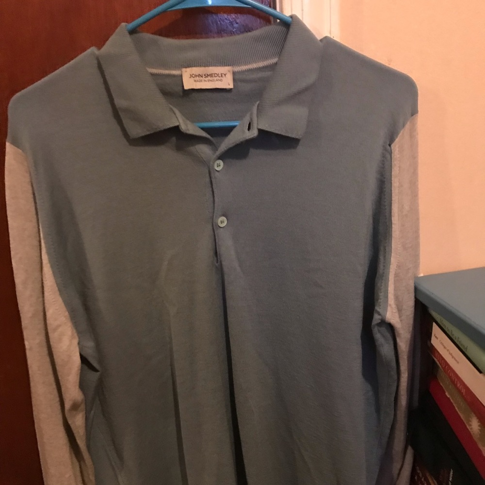 Long Sleeve Polo (John Smedley)